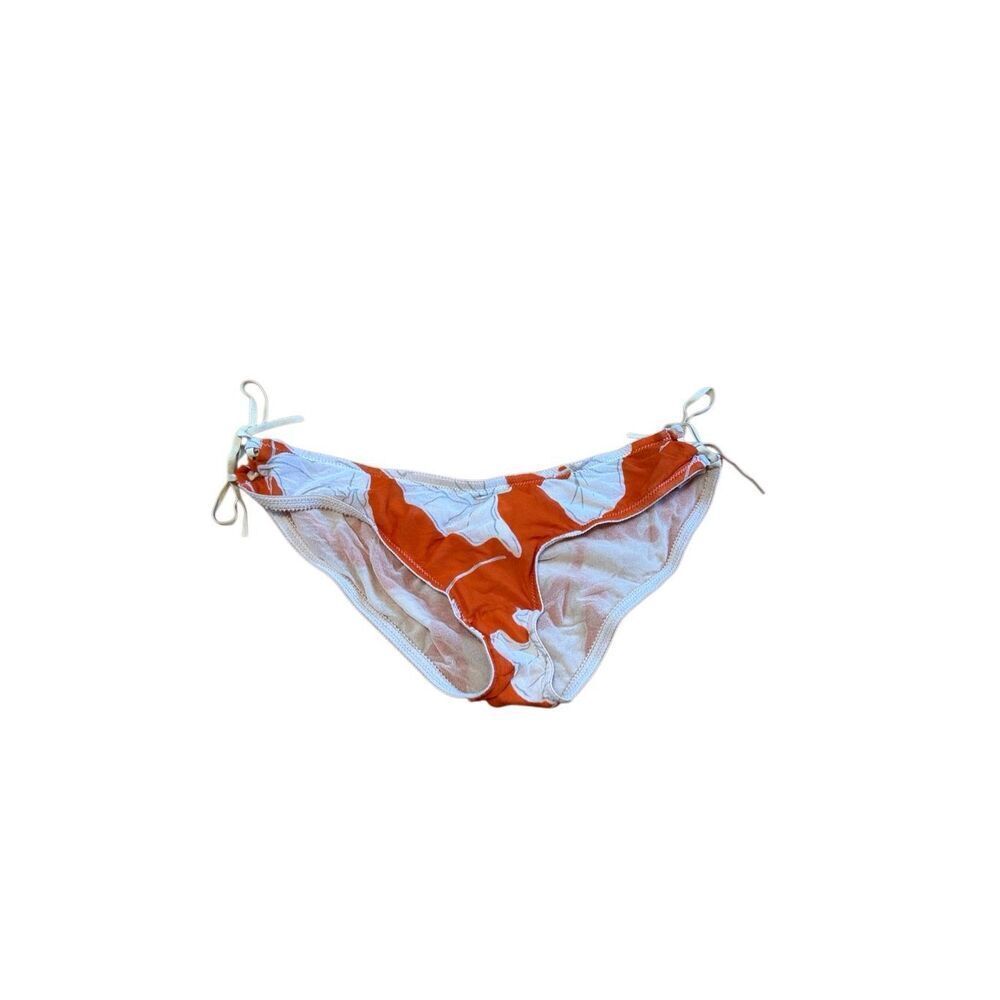 On Gossamer low rise floral Bikini briefs with side tie size large